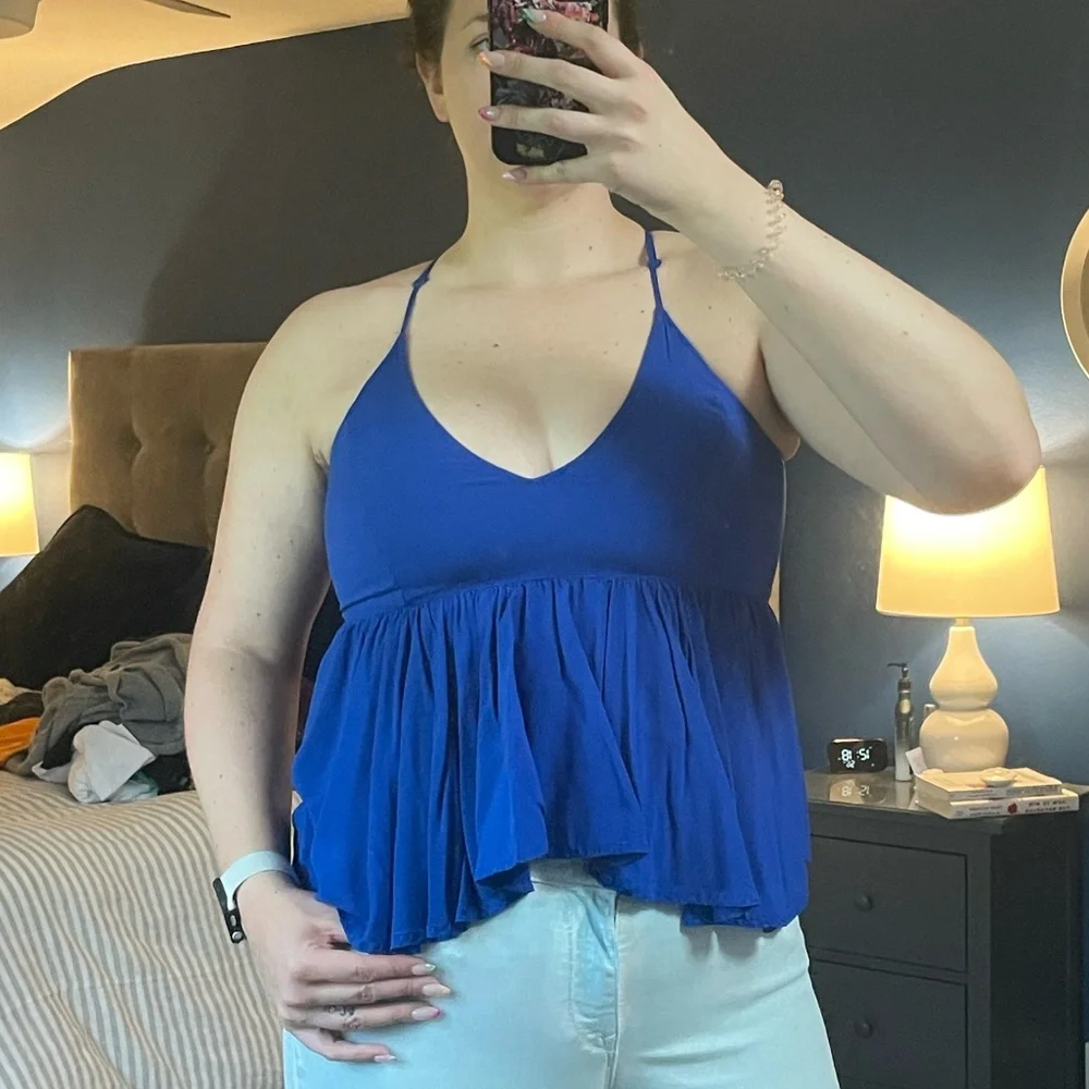 Float Babydoll Racerback Top - Picture 6 of 11